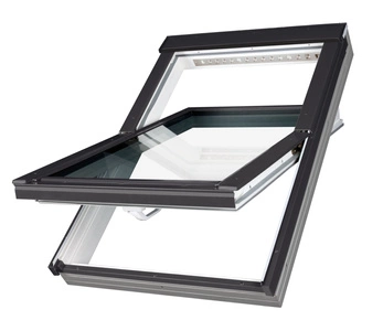 Okno dachowe Fakro PTP-V U4 RAL 7016 78x160 3-szybowe PVC