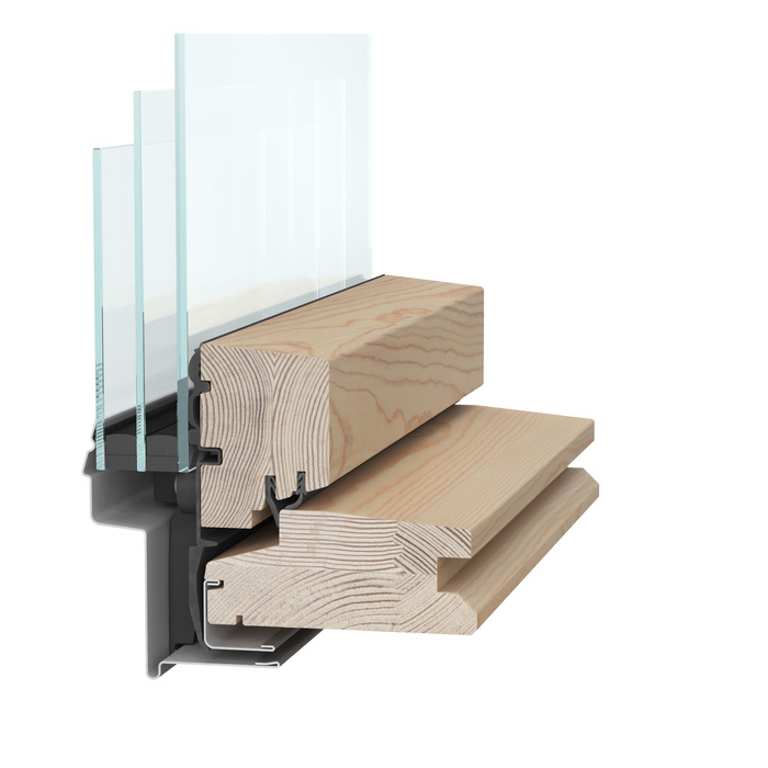 Okno dachowe MAGNETIC NEO AAY F6A B1500 3-szybowe drewniane 66x118 