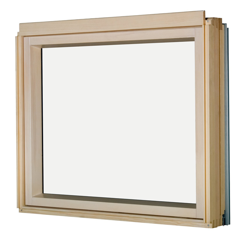 Okno kolankowe Fakro BXP P5 RAL 7022 134x95 3-szybowe drewniane