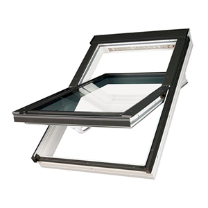 Okno dachowe Fakro PTP-V U4 RAL 7022 66x140 3-szybowe PVC