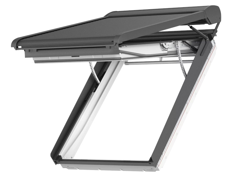 Roleta zewnętrzna do okna dachowego Velux SMH MK06 0000S 78x118 elektryczna do GPU Integra 