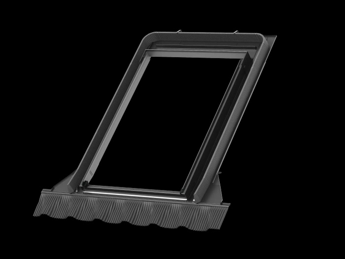 Kołnierz do okna dachowego Velux EDW UK08 0000 RAL 7043 134x140 do pokryć wysokoprofilowanych