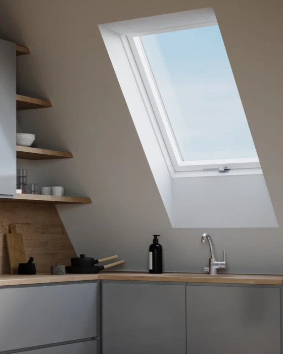 Okno dachowe ROOFLITE+ Solid PVC APY C2A B900 PVC 2-szybowe 55x78 