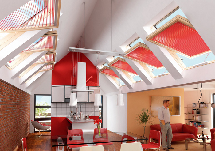 Żaluzja do wewnętrzna okna dachowego Fakro AJP Z-W/167 94x160 elektryczna