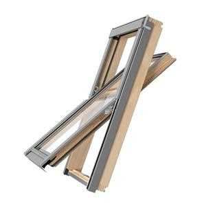 Okno dachowe ROOFLITE+ Solid Pine AAY C2A B900 drewniane 2-szybowe 55x78