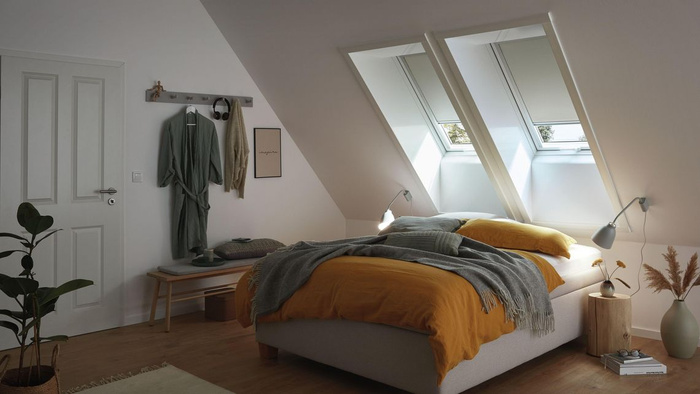 Roleta wewnętrzna ROTO ZRV M zaciemniająca 684H AV06 Ciemnoszary 94x140