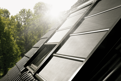 Markiza zewnętrzna do okna dachowego Velux SSS MK10 0000S 78x160 solarna