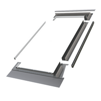 Kołnierz do okna dachowego Fakro KZV-3-P RAL 7022 78x60 kombi moduł skrajny prawy do pokryć falistych