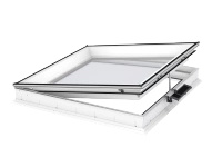 Okno do dachu płaskiego Velux CVU 090090 0325QA 90x90 3-szybowe otwierane solarne
