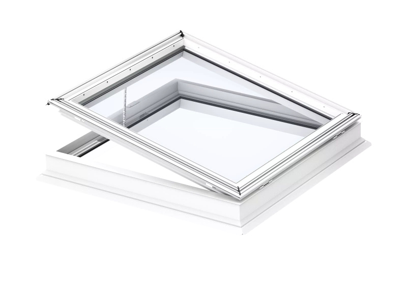 Okno do dachu płaskiego Velux CVP 150150 0673QV 150x150 2-szybowe otwierane elektryczne antywłamaniowe