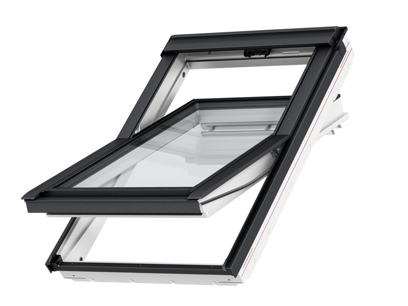 Okno dachowe Velux GLU MK10 0061 RAL 7043 78x160 3-szybowe drewniano-poliuretanowe