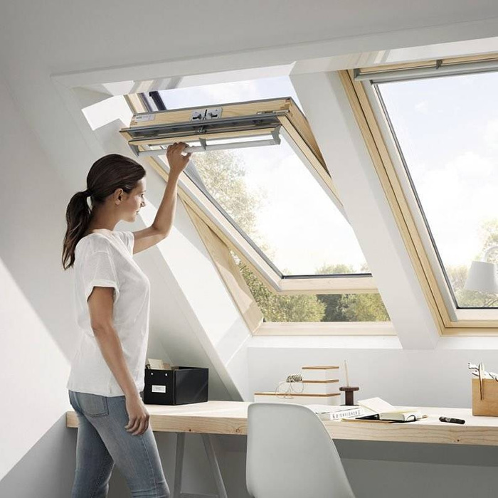 Okno dachowe VELUX GGL MK06 3070 78x118 2-szybowe drewniane - wyprzedaż