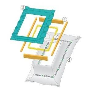 Pakiet kołnierzy izolacyjnych FAKRO XDK 94x140 - wyprzedaż