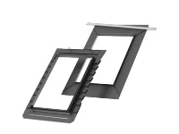 Kołnierz z BFX do okna dachowego Velux EDB PK06 1000 RAL 7043  94x118 do karpiówki