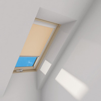 Roleta wewnętrzna do okna dachowego Fakro ARP/241 94x118 rozpraszająca manualna