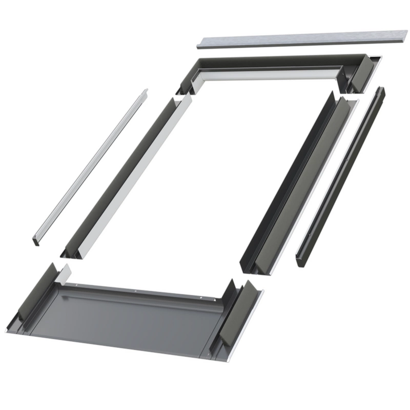 Kołnierz do okna dachowego Fakro EZV-F RAL 7022 114x118 do dachówki płaskiej
