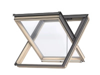 Okno dachowe oddymiające Velux GGL MK08 306640D 78x140 3-szybowe drewniane
