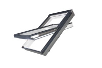 Okno dachowe Fakro PTP-V P50 ABMX RAL 7016 78x118 3-szybowe PVC