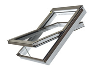 Okno dachowe Fakro PTP-V U4 RAL 7022 ZW 66x118 3-szybowe