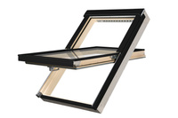 Okno dachowe Fakro PTP-V/PI U4 RAL 9005 134x78 3-szybowe PVC