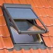 Markiza zewnętrzna do okna dachowego Fakro AMZ Z-W/089 RAL 7022 134x60 elektryczna