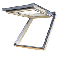Okno dachowe Fakro FPP-V MAX U4 RAL 7022 78x98 3-szybowe drewniane