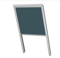 Roleta do okna dachowego ROOFLITE+ DUA C4A 4232 VL zaciemniająca ciemno turkusowa 55x98