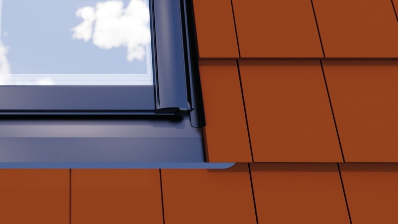 Kołnierz do okna dachowego ROTO Designo ETT 94x78 Rx200 do dachówki płaskiej