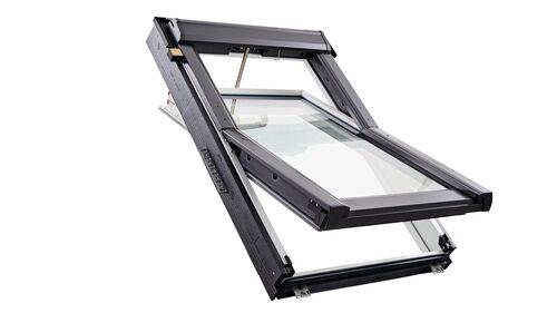 Okno dachowe ROTO Q42C Comfort Tronic 114x160 2-szybowe PVC solarne