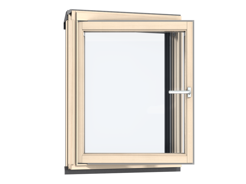 Okno dachowe kolankowe VELUX VFA MK35 2070 78x95 2-szybowe drewniane