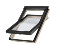 Okno dachowe Velux GLL MK08 1561B 78x140 3-szybowe drewniane czarne